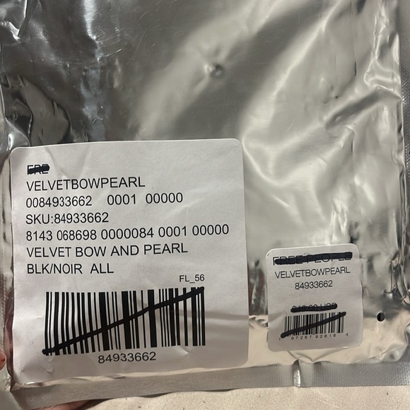 Free People Velvet Bow Pearl Tight - Sheer Black - Picture 8 of 8